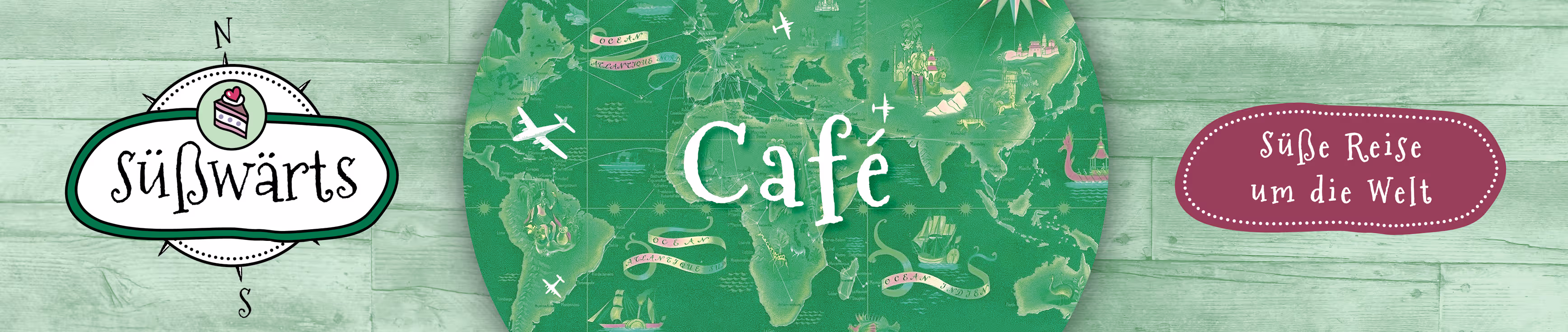 Signboard of the café
